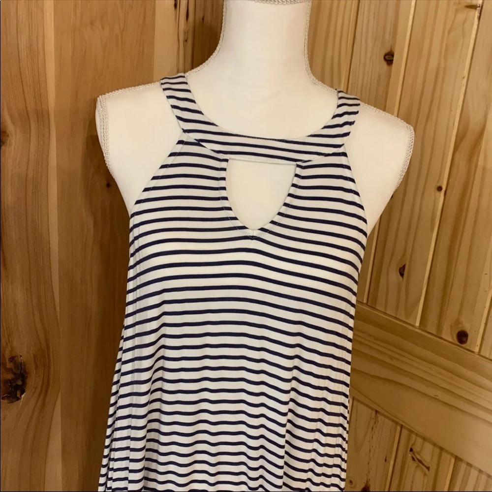 Roxy Blue and White striped dress